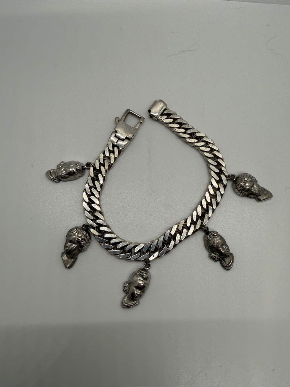 Sterling Silver Vintage Charm Bracelet
